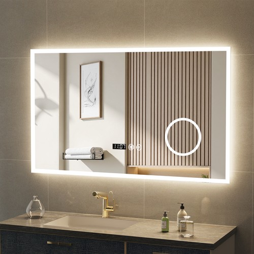 Led bathroom mirror - bathroom, with