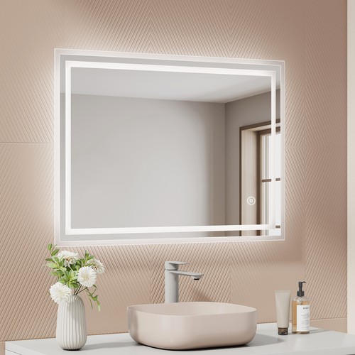 Led bathroom mirror with - mirror,