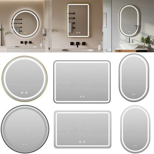Illuminated bathroom mirror - illuminated,