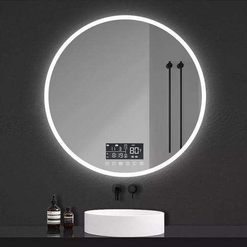 Round led bathroom mirror - led,