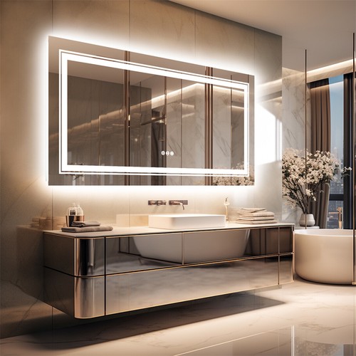 1200x600mm large led bathroom - large,