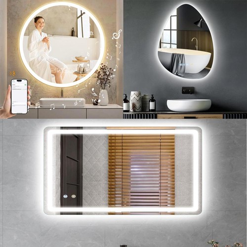 Illuminated bathroom mirror - illuminated,